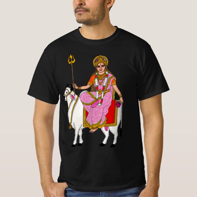 Göttin Shailputri T-Shirt (Vorderseite)
