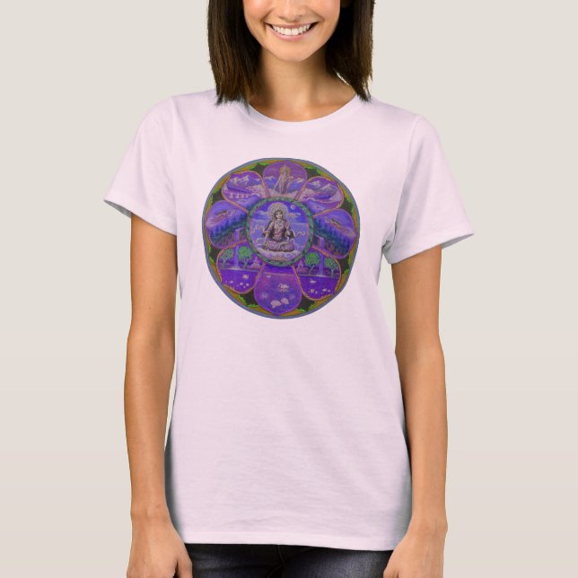 Göttin-Tara-Mandala T-Shirt (Vorderseite)