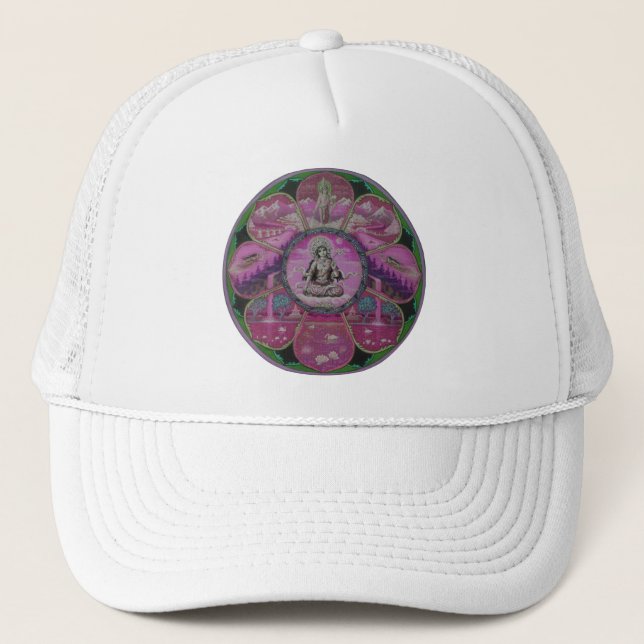 Göttin-Tara-Mandala Truckerkappe (Vorderseite)
