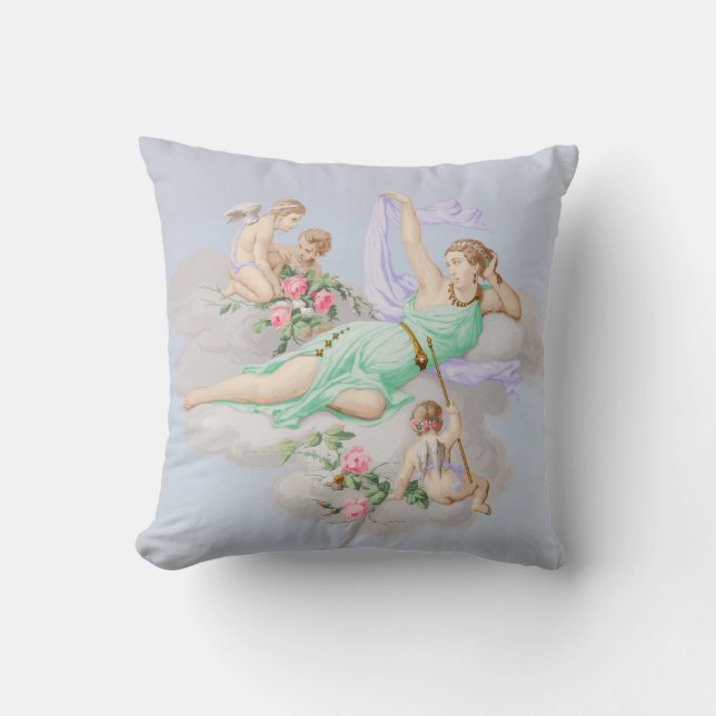 Göttin und Cherubs Kissen (Vorderseite)