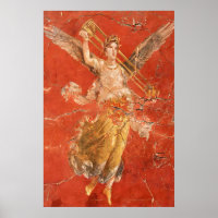 Göttin Victoria-Kunstposter Antikes Rom Pompeji