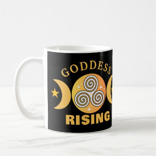 Göttinnen-Aufstiegs-Tasse – Goldene Sonnenkraft Kaffeetasse