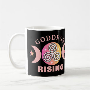 Göttinnen-Aufstiegs-Tasse – Rosa & Orange Magie Kaffeetasse