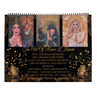 Göttinnen-Kunstwerk von Renee L. Lavoie Kalender