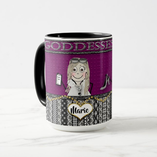 GÖTTINNEN ORDNEN - ZWEI FREUNDINNEN - TASSE (Vorderseite Links)