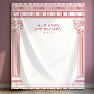 Göttinnen-Party-Säulen-Fotohintergrund Wandteppich