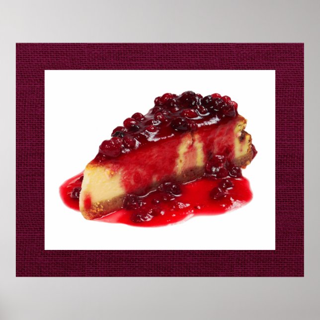 Göttlich dekadent Cheesecake Art Poster (Vorne)