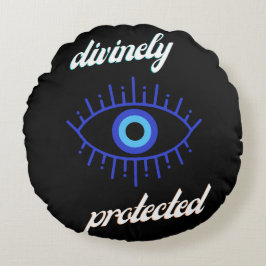 göttlich geschützt rundes kissen