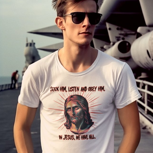 Göttliche Anleitung: Seek, hör, gehorchen T-Shirt (Von Creator hochgeladen)