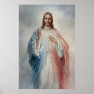 Göttliche Barmherzigkeit Druck Jesus Christus Heil Poster