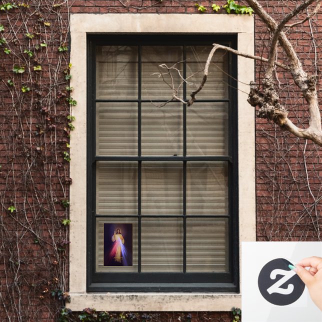 Göttliche Barmherzigkeit Gold Fensteraufkleber (Fenster Zuhause)