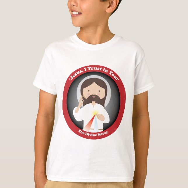 Göttliche Barmherzigkeit Jesu T-Shirt (Vorderseite)