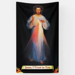 Göttliche Barmherzigkeit Jesus Banner 3'x5'