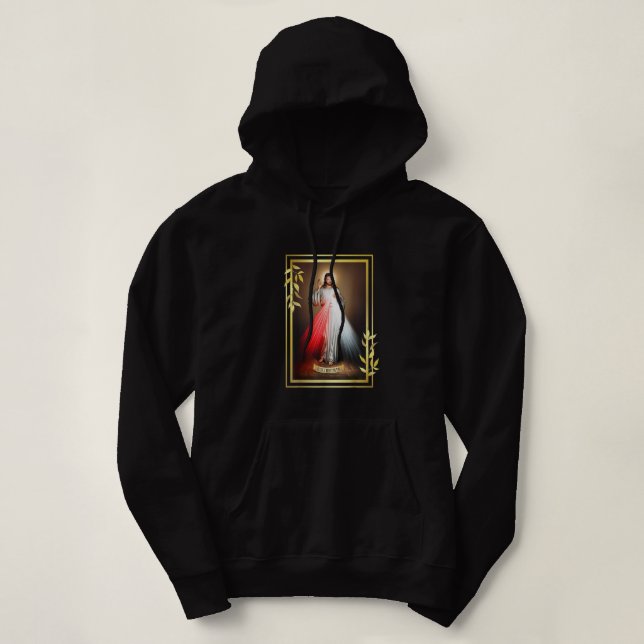 Göttliche Barmherzigkeit Jesus Christus heilige He Hoodie (Design vorne)