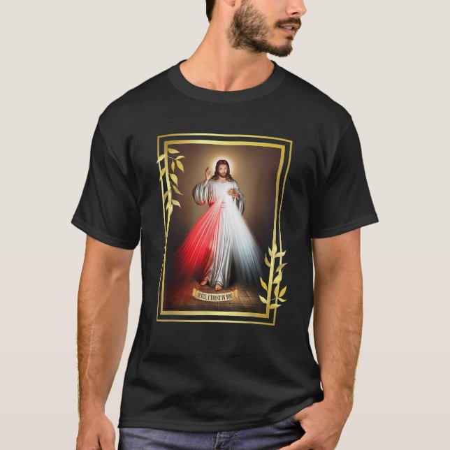 Göttliche Barmherzigkeit Jesus Christus Jesus, ich T-Shirt (Vorderseite)