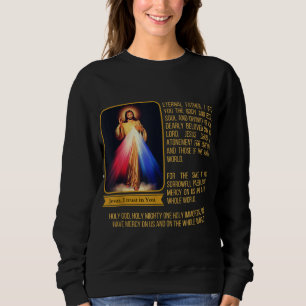 Göttliche Barmherzigkeit Jesus Image Kaplet Novena Sweatshirt