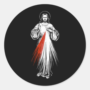 Göttliche Barmherzigkeit Jesus Katholischer Glaube Runder Aufkleber