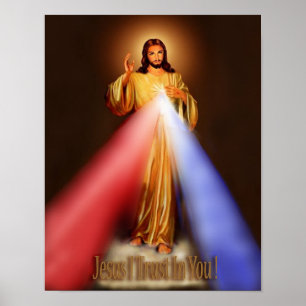 Göttliche Barmherzigkeit Jesus vertraue ich auf eu Poster