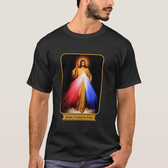 Göttliche Barmherzigkeit Jesus vertraue ich dir ka T-Shirt (Vorderseite)