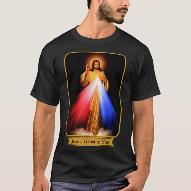 Göttliche Barmherzigkeit Jesus vertraue ich dir ka T-Shirt (Vorderseite)