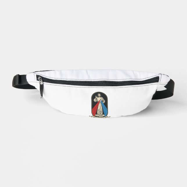 Göttliche Barmherzigkeit Jesus Vintage Bauchtasche (Vorderseite)