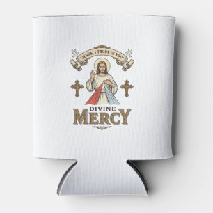 Göttliche Barmherzigkeit Jesus Vintage-Stich relig Dosenkühler