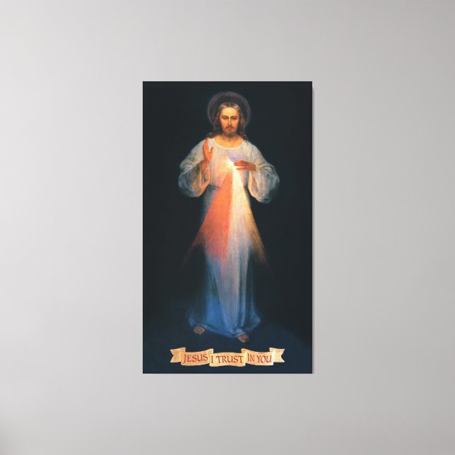 Göttliche Barmherzigkeit, St. Faustina, Jesus, dem Leinwanddruck (Vorderseite)