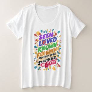 Göttliche Bejahung: Spirituelle Identität annehmen Große Größe T-Shirt