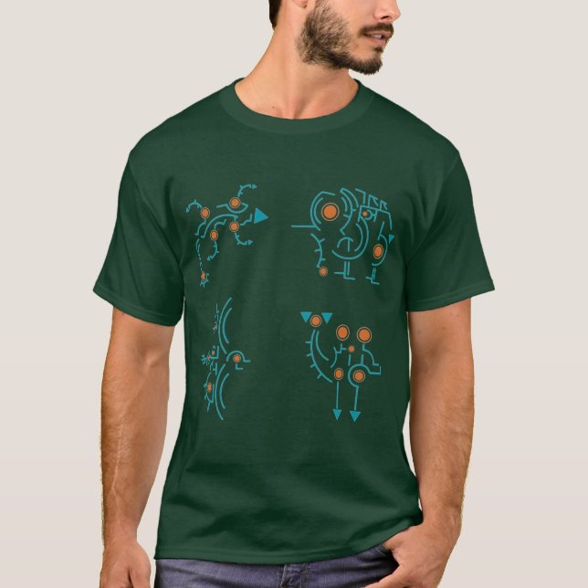göttliche Bestien blauer Freund T-Shirt (Vorderseite)