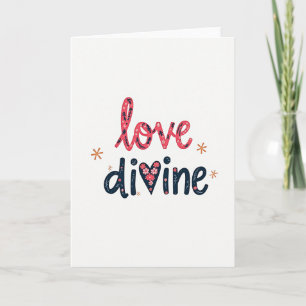 Göttliche Blumenkunstkarte der Liebe Karte
