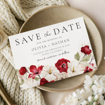 Göttliche Blüte: Weiße und rote Blumen Hochzeit