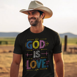 Göttliche Botschaft: Gott ist die Liebe T-Shirt