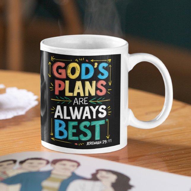 Göttliche Designs Gods-Pläne sind immer die besten Kaffeetasse (Von Creator hochgeladen)