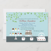 Göttliche Desserts Frühlingsthema Einladung