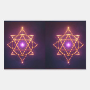Göttliche Diwali Energie-Strömung ArtivaNest Rechteckiger Aufkleber