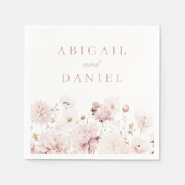 Göttliche Eleganz: Blush Garden Hochzeit der Blume Serviette