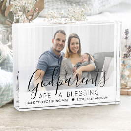 Göttliche Eltern danken Ihnen für die Taufe oder d Fotoblock