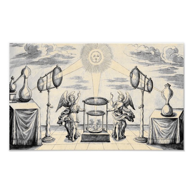 Göttliche Engel der Alchemie Fotodruck (Vorne)