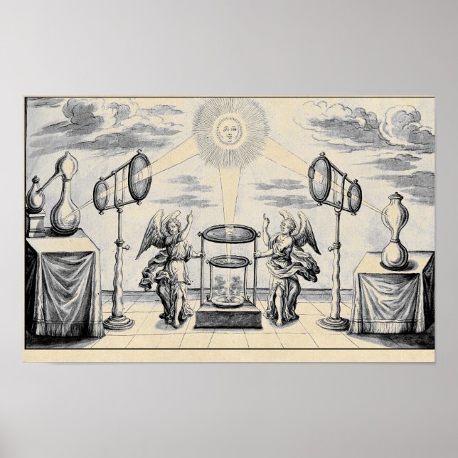 Göttliche Engel der Alchemie Poster (Vorne)