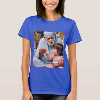 Göttliche Feindschaft: Sai Baba Wasserfarbe T - Sh T-Shirt