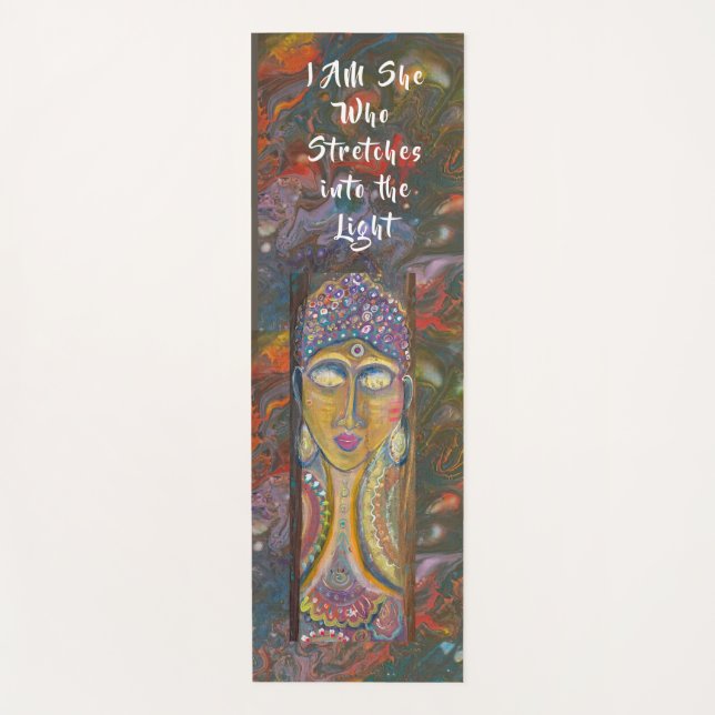 Göttliche feminine Buddha Originalkunst  Yogamatte (Vorderseite)