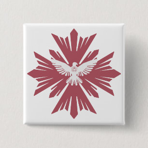 Göttliche Friedenstaube Button