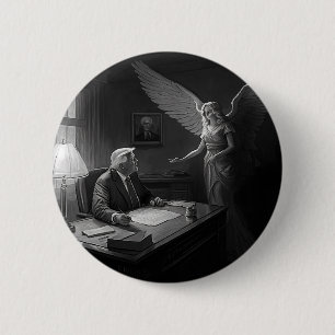 Göttliche Führung: Donald Trump wird von einem Eng Button