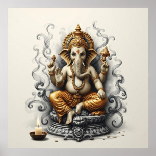 Göttliche Gegenwart: Ganesha Art Poster