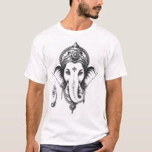 Göttliche Gegenwart: Ganesha Charcoal Art