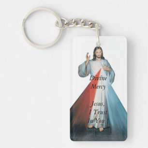 Göttliche Gnade Jeus, vertraue ich auf Sie! Schlüsselanhänger
