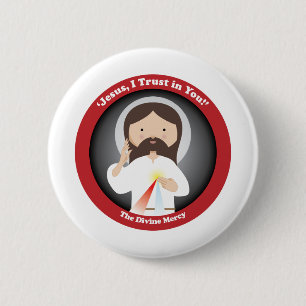 Göttliche Gnade von Jesus Button
