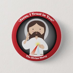Göttliche Gnade von Jesus Button