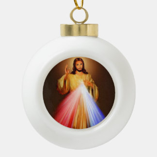Göttliche Gnaden-Weihnachtsverzierung Keramik Kugel-Ornament