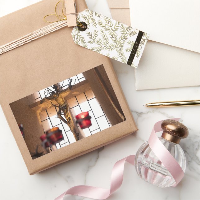 Göttliche Hingabe Gebet Rechteckiger Aufkleber (Schenken)